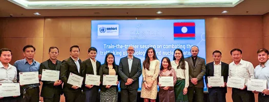 CONTACT Train-The-Trainer in Nuclear Security in Lao, 5 August 2022.