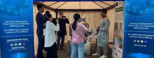 EU CBRN CoE Risk Mitigation Initiative presented its achievements in Central Asia during the Europe Day celebrations in Tashkent